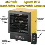 Calentador de Aire Forzado Eléctrico Dura Heat EWH5510 17,060 BTU con Control Remoto para Taller y Garaje