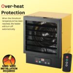 Calentador de Aire Forzado Eléctrico Dura Heat EWH5510 17,060 BTU con Control Remoto para Taller y Garaje
