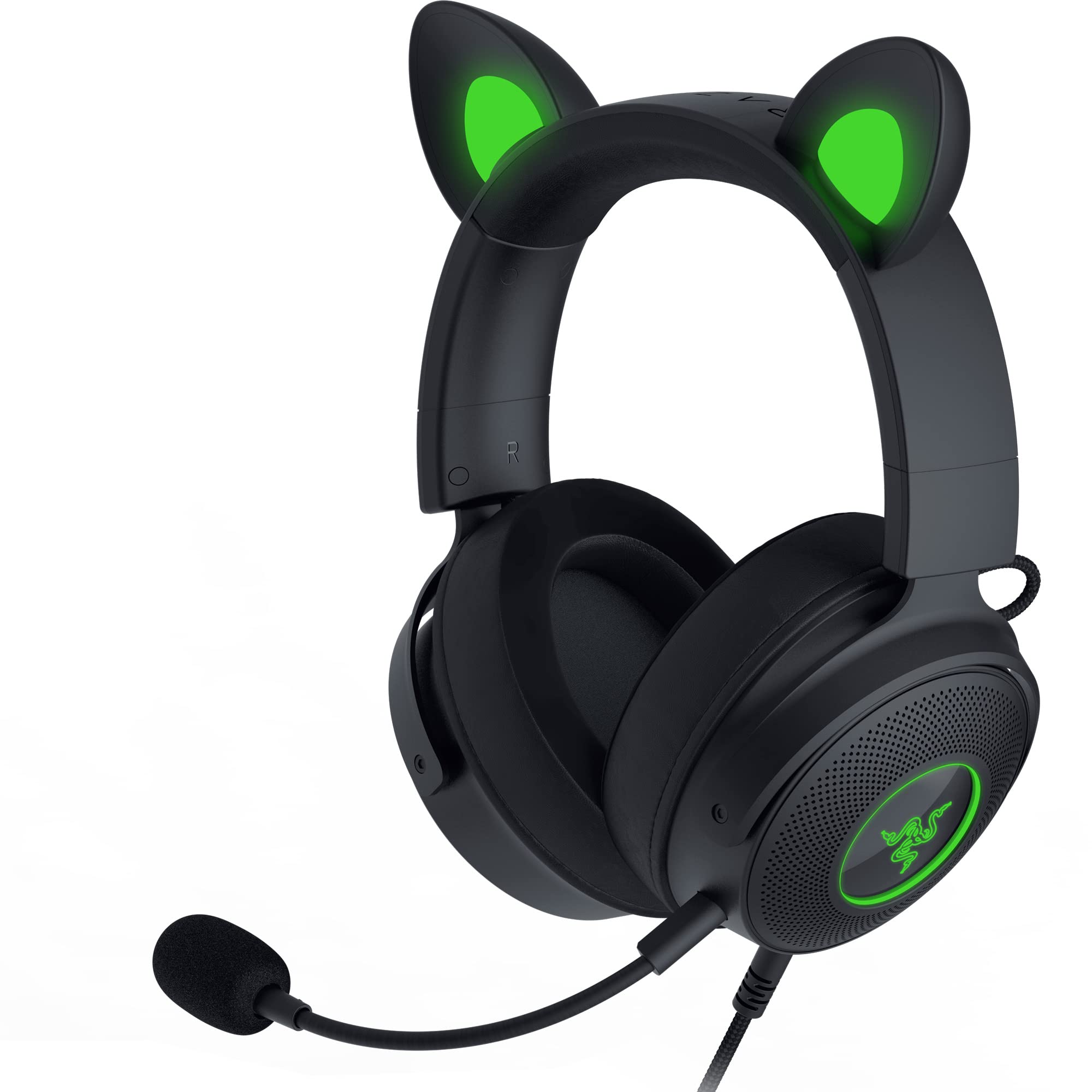 Version 1.0.0 Auriculares para Gaming Razer Kraken Kitty V2 Pro RZ04-04510100-R3U1 RGB cable orejas intercambiables micrófono HyperCle