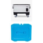 Paquete enfriador Igloo 125 cuartos con abrebotellas contenedores de captura y paquetes de hielo reutilizables para lonc