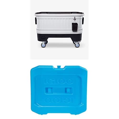 Paquete enfriador Igloo 125 cuartos con abrebotellas contenedores de captura y paquetes de hielo reutilizables para lonc