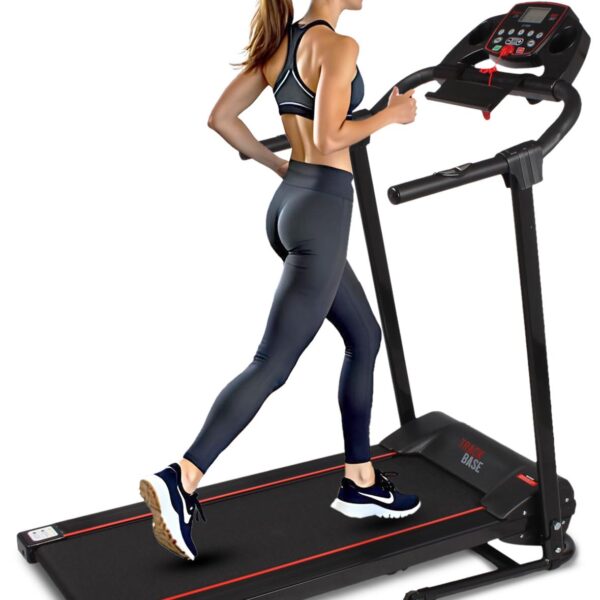 Caminadora eléctrica plegable SereneLife SLFTRD18.5 app deportiva FitShow Bluetooth compatible con teléfono tableta y la
