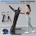 Caminadora eléctrica plegable SereneLife SLFTRD18.5 app deportiva FitShow Bluetooth compatible con teléfono tableta y la