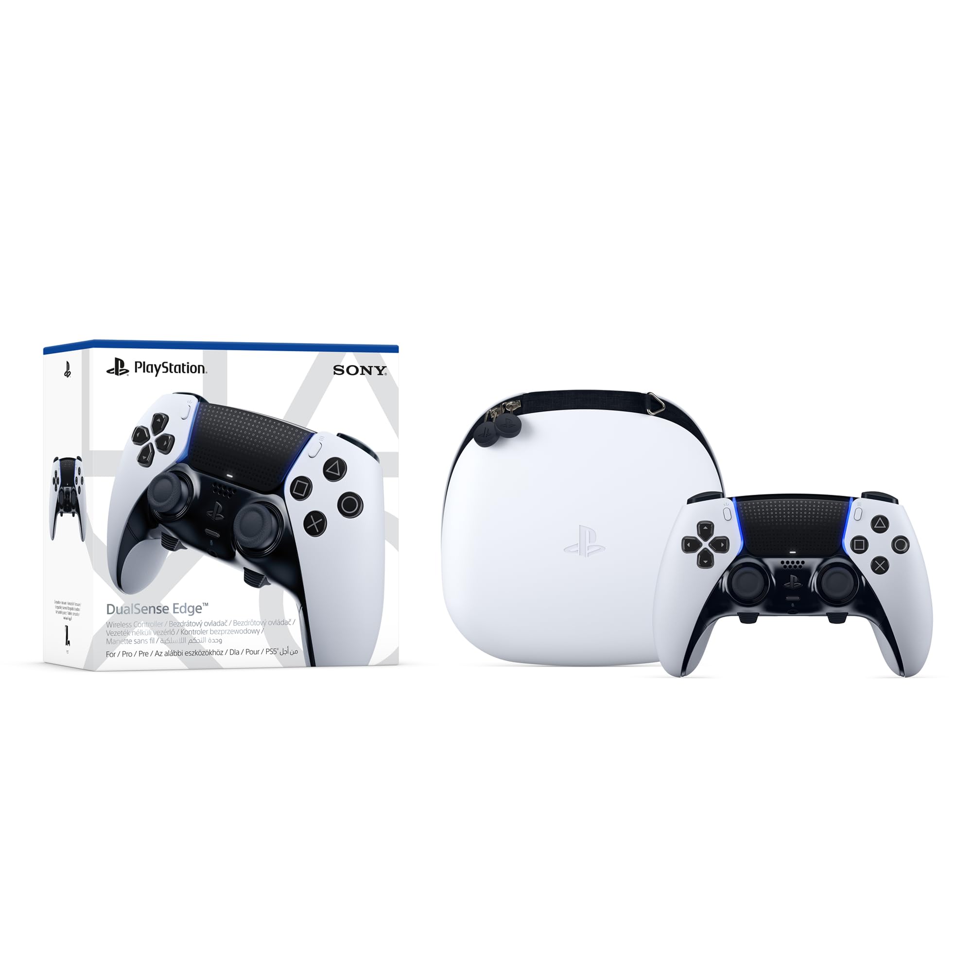 Version 1.0.0 Control Inalámbrico Sony PlayStation DualSense Edge para PS5 con Botones Traseros Asignables Sticks y Tapas Intercambiab