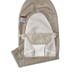 BabyBjörn Asiento extra de tela para gorila, malla, gris beige/blanco