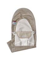 BabyBjörn Asiento extra de tela para gorila, malla, gris beige/blanco