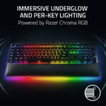 Teclado mecánico con cable para juegos Razer BlackWidow V4 Pro RZ03-04680200-R3U1 interruptores verdes táctiles teclas A