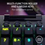 Teclado mecánico con cable para juegos Razer BlackWidow V4 Pro RZ03-04680200-R3U1 interruptores verdes táctiles teclas A