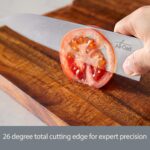 All-Clad - Juego de cuchillos para carne forjados de acero inoxidable alemán de 4 piezas, completamente forjados, precis