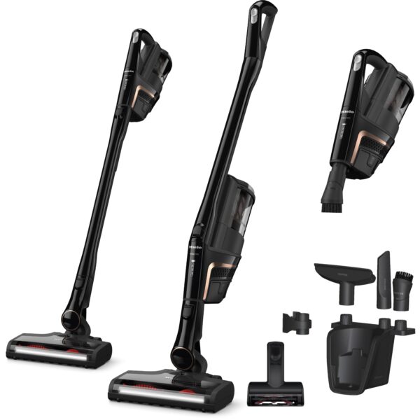 Aspiradora Inalámbrica de Palo Miele Triflex HX2 Cat & Dog 11827010, 60 Minutos de Autonomía, para Mascotas, Negro Obsid