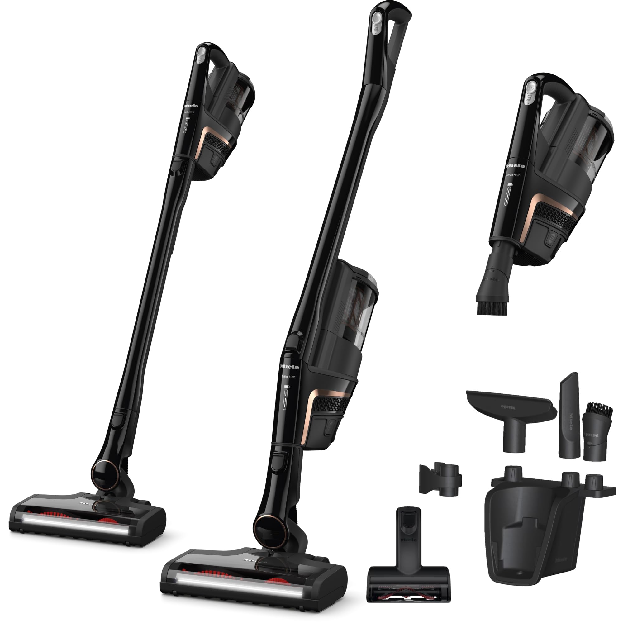 Version 1.0.0 Aspiradora Inalámbrica de Palo Miele Triflex HX2 Cat & Dog 11827010, 60 Minutos de Autonomía, para Mascotas, Negro Obsid