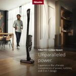 Aspiradora Inalámbrica de Palo Miele Triflex HX2 Cat & Dog 11827010, 60 Minutos de Autonomía, para Mascotas, Negro Obsid