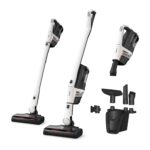 Aspiradora de Palo Inalámbrica Miele Triflex HX2 11827000 3 en 1, 60 Min Batería VARTA, Blanco/Oro Rosa