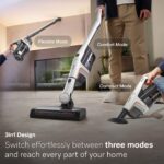 Aspiradora de Palo Inalámbrica Miele Triflex HX2 11827000 3 en 1, 60 Min Batería VARTA, Blanco/Oro Rosa
