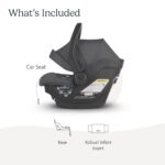 UPPAbaby Mesa Max Asiento de automóvil infantil con pata de carga y inserto robusto para bebé incluido/características d