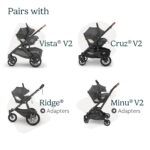 UPPAbaby Mesa Max Asiento de automóvil infantil con pata de carga y inserto robusto para bebé incluido/características d