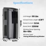 Aire acondicionado portatil TOSOT Gree Electric GPC06AK-A6NNA1A 10200 BTU 6200 BTU SACC deshumidificador ventilador Wi-F