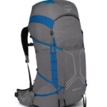 Osprey Exos Pro 55L Mochila de mochilero para hombre, color gris Dale / Agam Blue, S/M