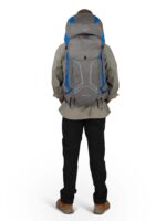 Osprey Exos Pro 55L Mochila de mochilero para hombre, color gris Dale / Agam Blue, S/M
