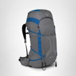 Osprey Exos Pro 55L Mochila de mochilero para hombre, color gris Dale / Agam Blue, S/M