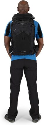 Osprey Manta 34L - Mochila de senderismo para hombre, con depósito hidráulico, color negro