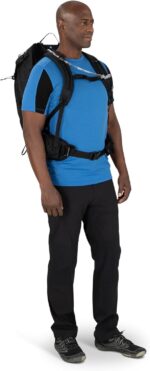 Osprey Manta 34L - Mochila de senderismo para hombre, con depósito hidráulico, color negro