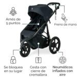 BOB Gear Wayfinder Cochecito para Trotar con Suspensión Dual Independiente, Neumáticos Llenos de Aire, y Capacidad de Pe