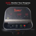 Caminadora con inclinacion automatica Sunny Health Fitness Treadpad SF-T722062 6 niveles de inclinacion Bluetooth app Su