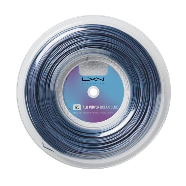 Luxilon ALU Power 125 Cuerda de tenis - Carrete de 200 m, Azul Oceánico
