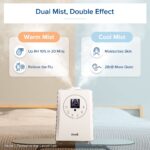 Paquete de humidificadores LEVOIT inteligentes niebla cálida y fría 6L y OasisMist control WiFi Alexa VeSync dormitorio