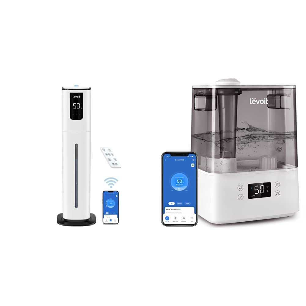 Version 1.0.0 Humidificador LEVOIT OasisMist 1000S 10 L Inteligente y Difusor de Aceite Esencial LEVOIT 6 L Niebla Fría Llenado Superi