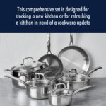Batería de cocina HENCKELS Clad H3 1023647 acero inoxidable 10 piezas apto para inducción