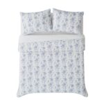 Juego de edredón floral British Rose The Farmhouse Pem America 783048217288 tamaño King 3 piezas algodón certificado Oek