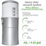 Sistema de Aspiración Central OVO OVO-700ST-35H 700W 35L Filtración Híbrida 140 CFM