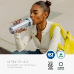 Botella con filtro purificador de agua LifeStraw Go Series LGV42PBA41 paquete de 2 piezas de 22 oz libre de BPA azul isl