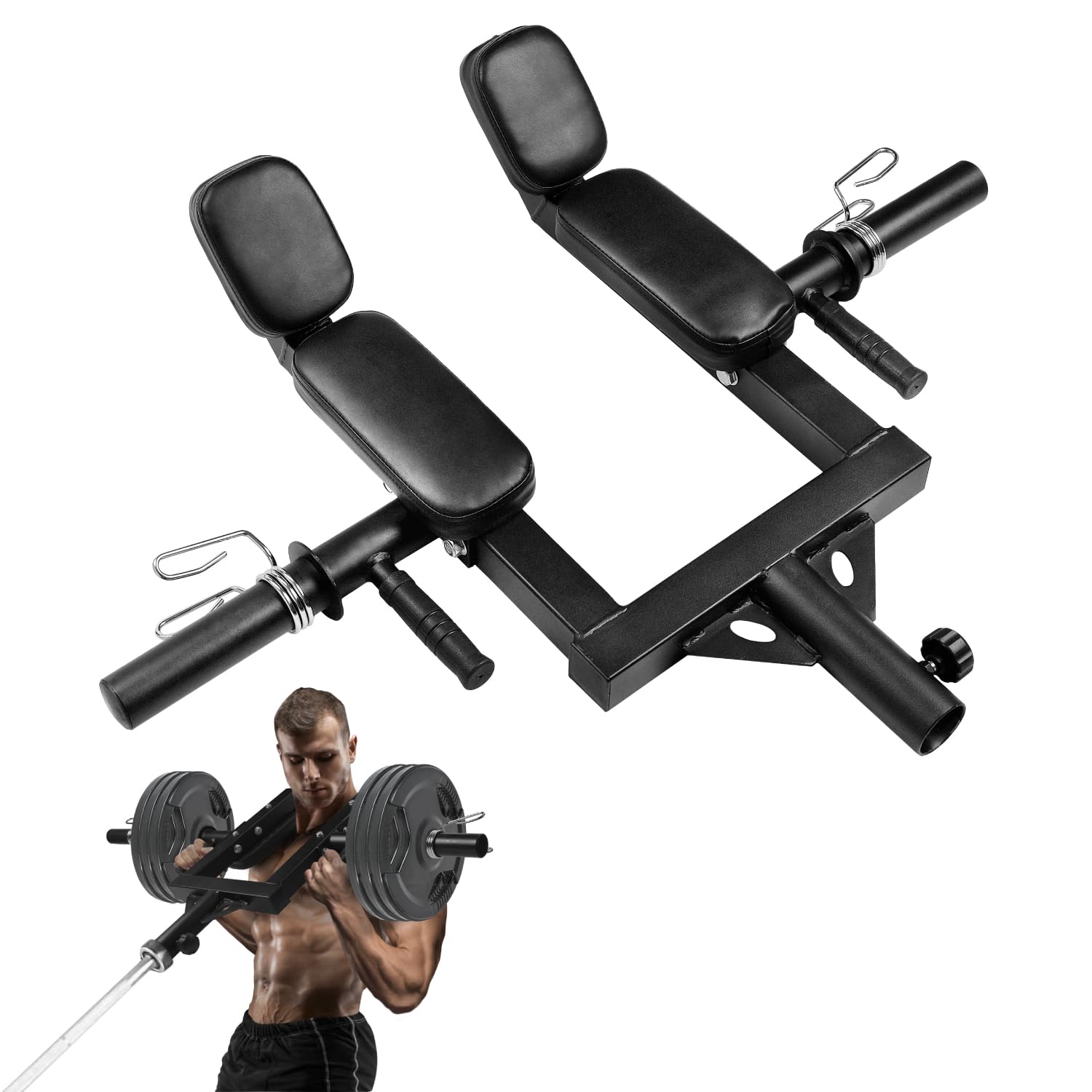 Version 1.0.0 Yes4All Viking Press, Landmine Handle Attachment for 2-Inch Olympic Barbell – 3 Hand Grip Positions - Support Home Gym f