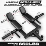 Yes4All Viking Press, Landmine Handle Attachment for 2-Inch Olympic Barbell – 3 Hand Grip Positions - Support Home Gym f