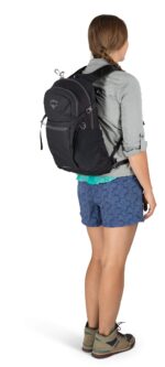 Mochila de viaje Osprey Farpoint 40 con mochila pequeña Daylite Plus negra set de equipaje para viajar senderismo talla