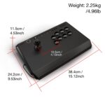 Joystick con Cable Qanba B1 Titan para PlayStation 5 y 4 y PC Botones Sanwa OBSF 30 mm Licencia Oficial Sony