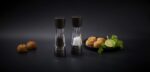 Cole & Mason H332293 Derwent Black Wood Salt and Pepper Mills, Gourmet Precision+, Ajuste de Molienda, Haya Teñida/Acríl