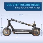 Hiboy MAX Pro Scooter Eléctrico, 46.6 Mi de Largo Alcance, 22 MPH Potenciado por Motor MAX de 650W, Neumáticos de 11'',