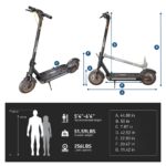Hiboy MAX Pro Scooter Eléctrico, 46.6 Mi de Largo Alcance, 22 MPH Potenciado por Motor MAX de 650W, Neumáticos de 11'',