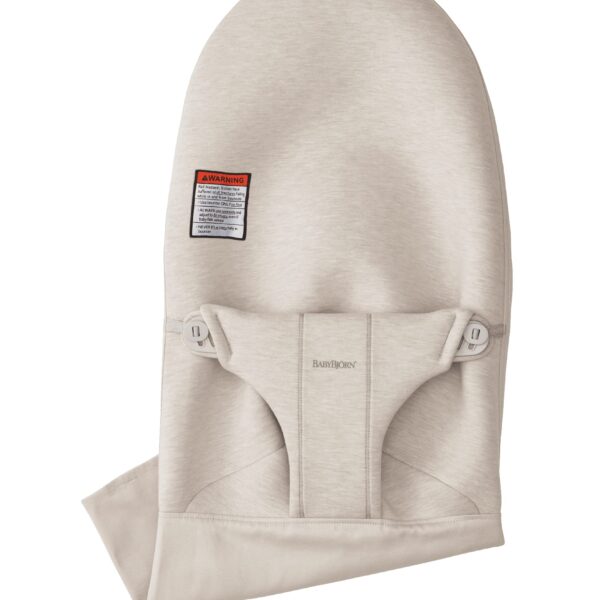 BabyBjörn Asiento de tela Bouncer Bliss, 3D-Jersey, beige claro