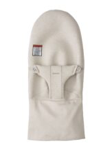 BabyBjörn Asiento de tela Bouncer Bliss, 3D-Jersey, beige claro