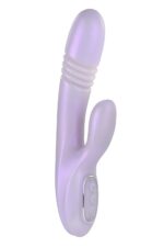 Nuevo Playboy Pleasure Bumping Bunny recargable empuje calentamiento de silicona doble estimulación impermeable conejo v