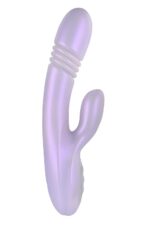 Nuevo Playboy Pleasure Bumping Bunny recargable empuje calentamiento de silicona doble estimulación impermeable conejo v