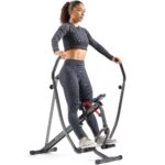 Máquina de sentadillas y remo Row-N-Ride Sunny Health Fitness SF-A022070 resistencia ajustable entrenamiento glúteos y c