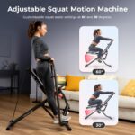 Máquina de sentadillas y remo Row-N-Ride Sunny Health Fitness SF-A022070 resistencia ajustable entrenamiento glúteos y c