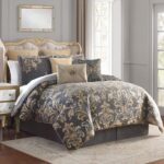 Waterford Everett 6PAEVRTW18303QU juego de edredón Queen 6 piezas gris