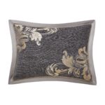 Waterford Everett 6PAEVRTW18303QU juego de edredón Queen 6 piezas gris
